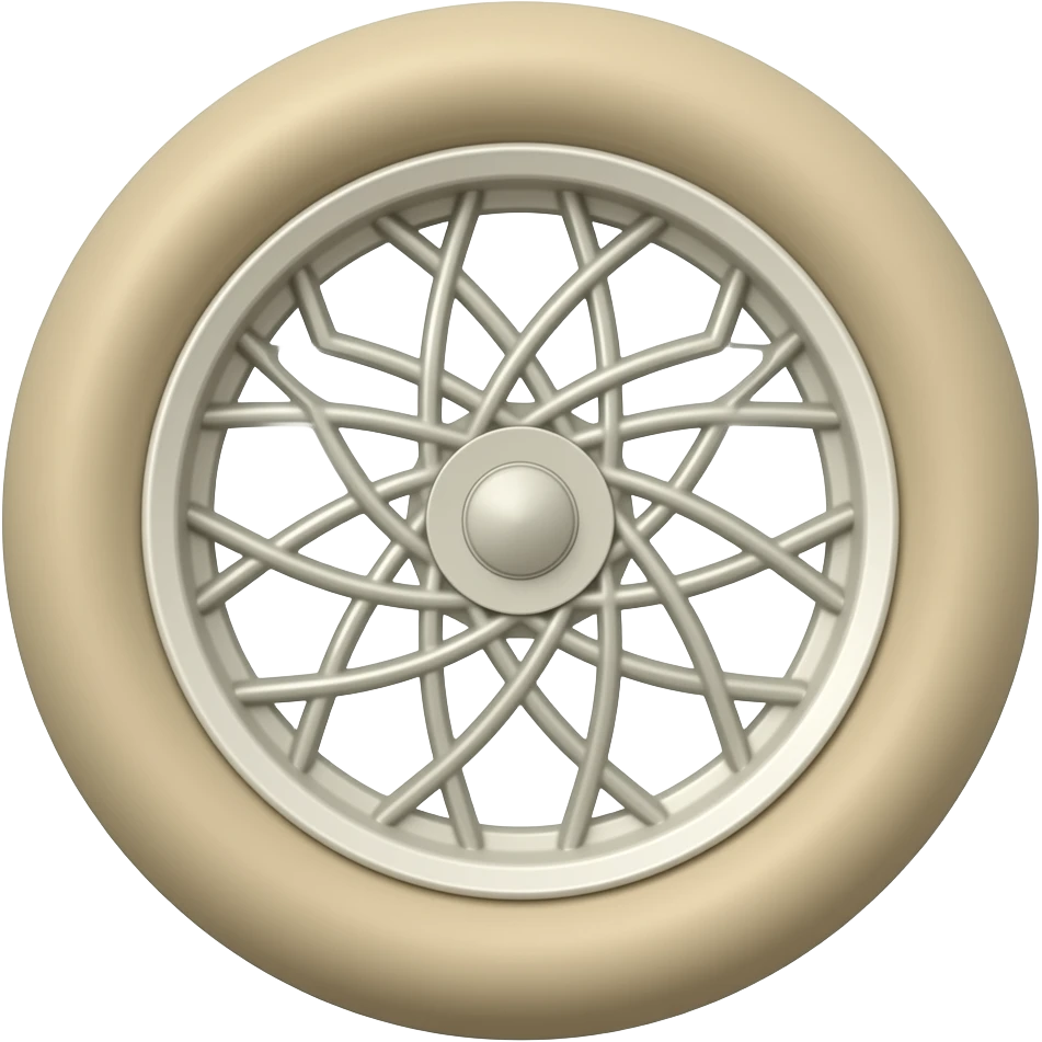 motorcycle wheel beige color emoji