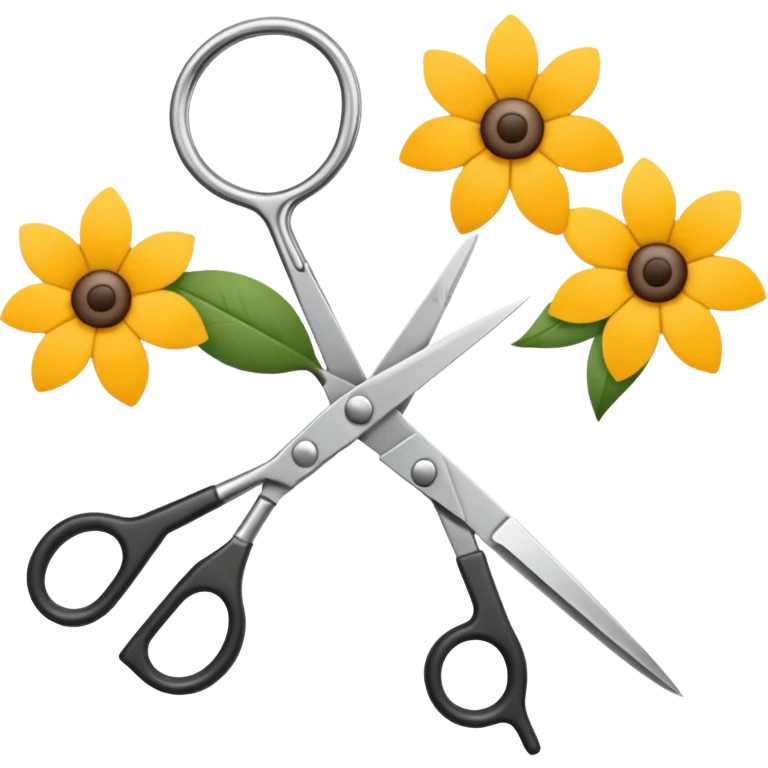 florist scissors for cutting flowers emoji