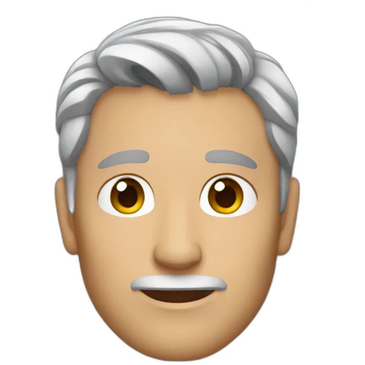 Men-grey-hair-without-beard-with-cat emoji