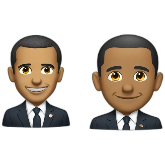 macron and obama emoji