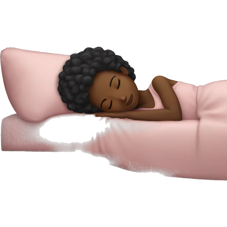 black girl sleeping emoji
