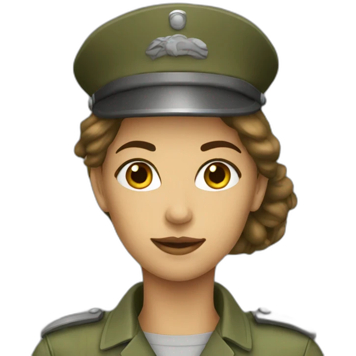 Femme militaire emoji