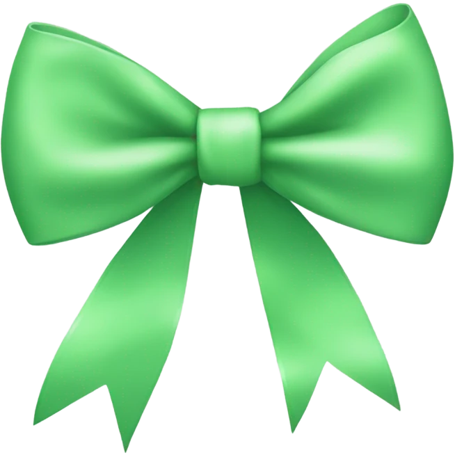 Light green bow emoji
