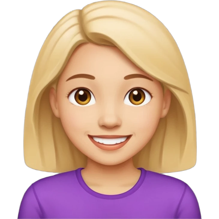 A girl saying innit emoji