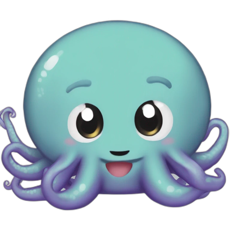 cute kraken manga saying wesh frere emoji