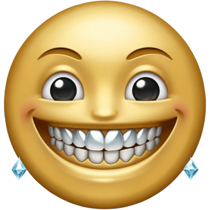 Emoji with diamond grillz emoji