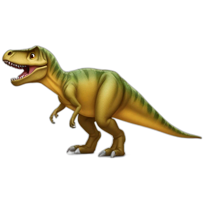 Zemmour sur le dos d’un t-rex emoji