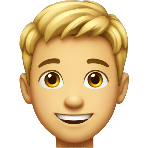 smiling boy portrait view emoji emoji