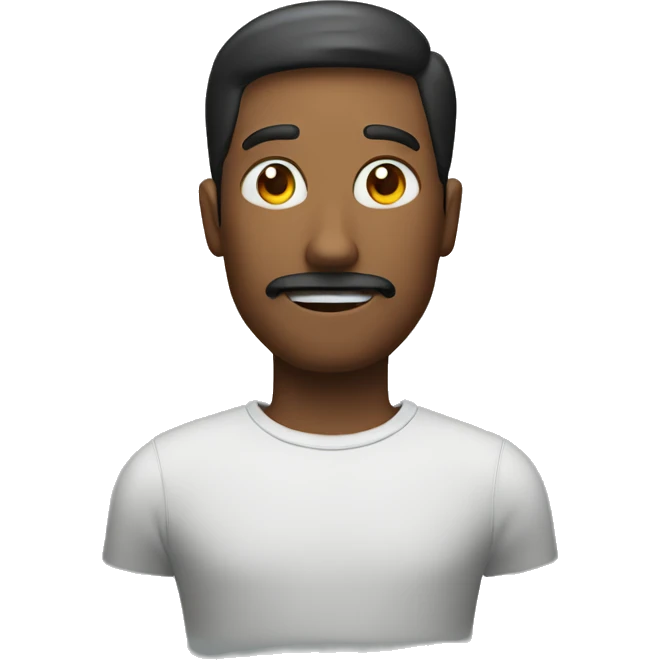 a man with a question mark emoji