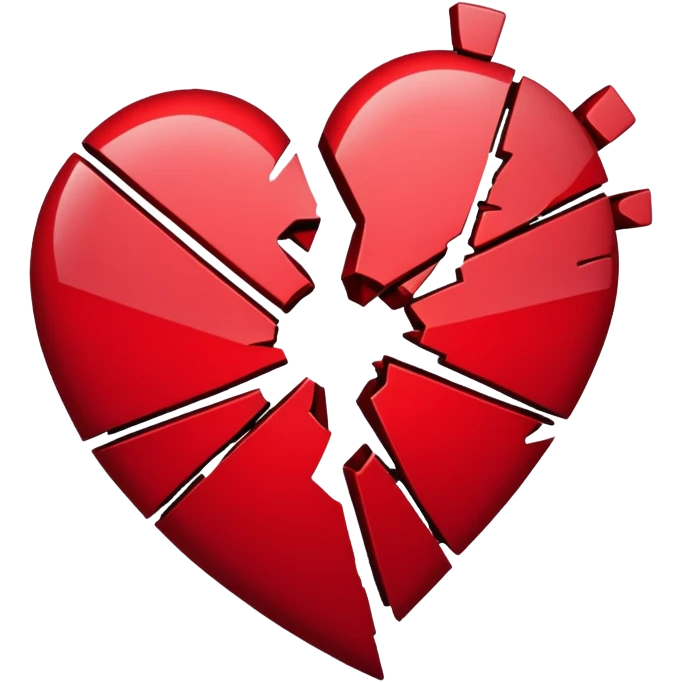 Broken heart emoji