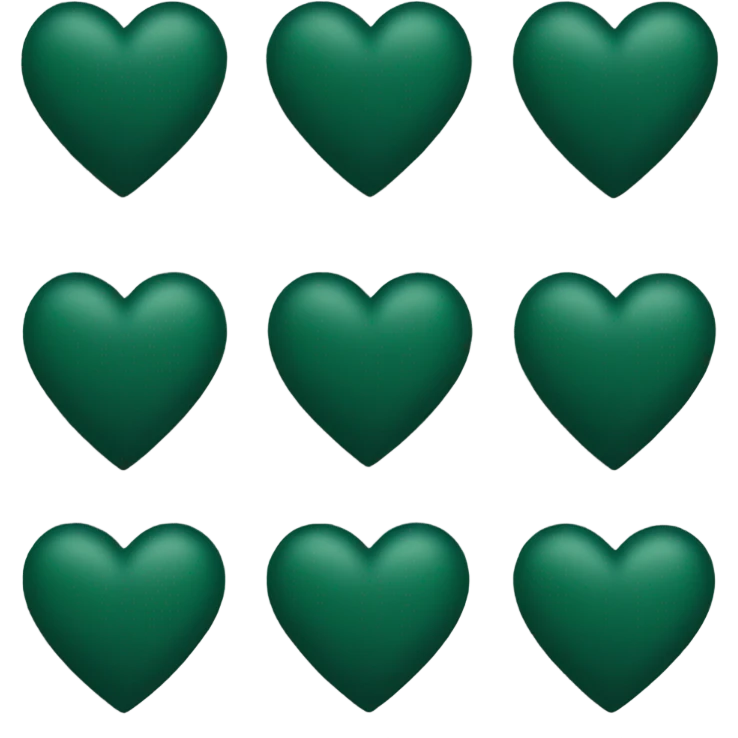 dark green heart emoji