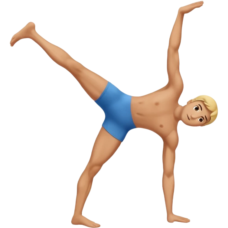 persona estirada con las piernas levantadas deporte emoji