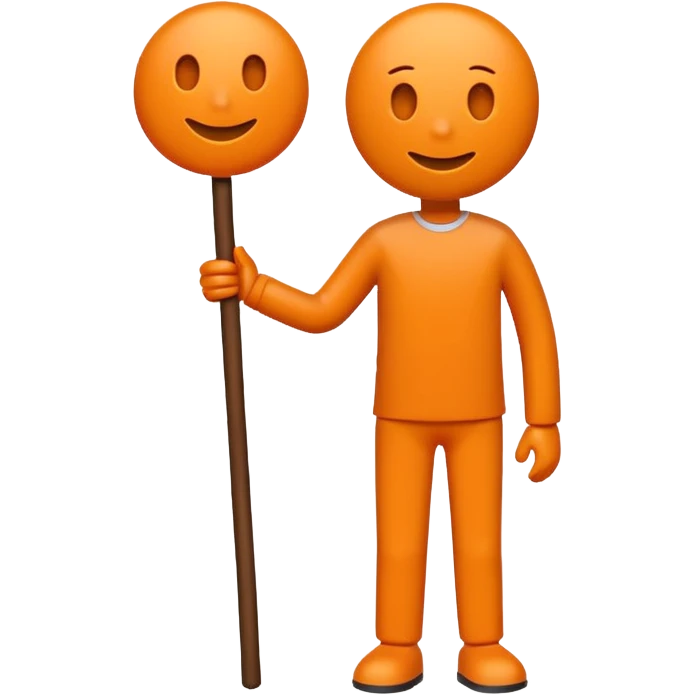 Orenge sticfigüre emoji