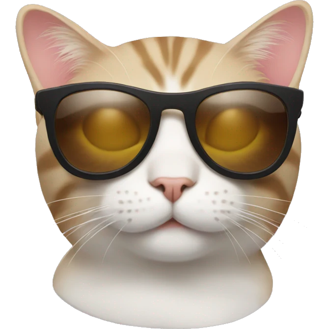 Cat with sunglasses emoji