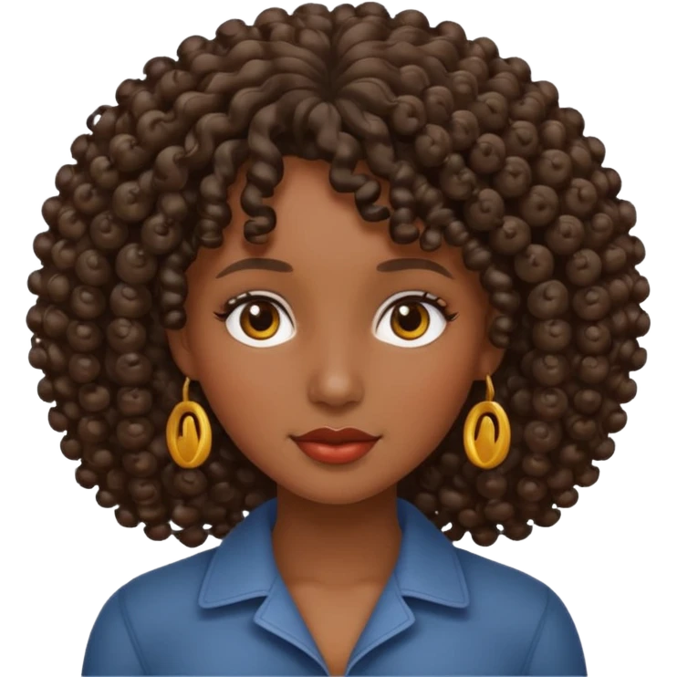 mujer con rulos de peluqueria en la cabeza emoji