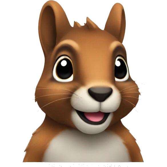 squirrel with black fur emoji