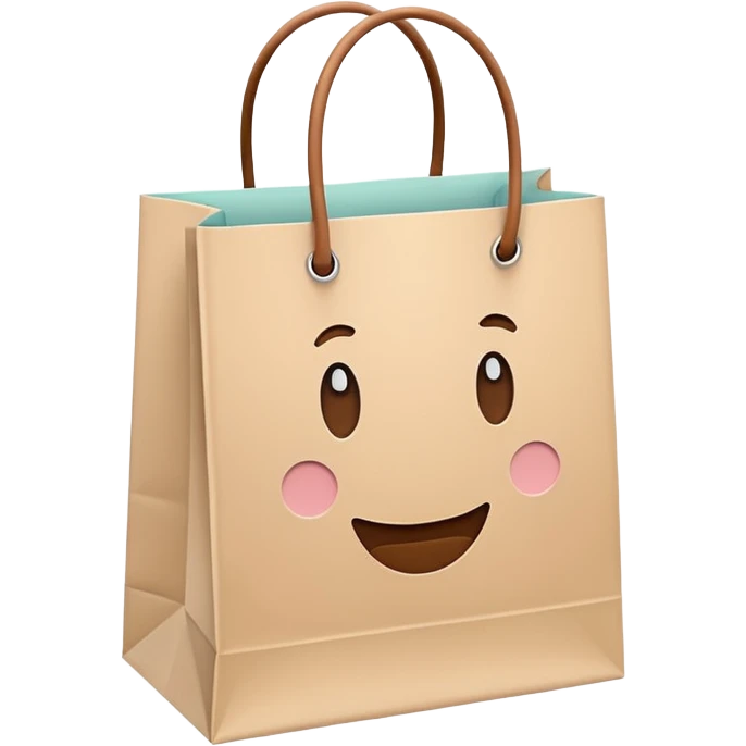 beautiful shopping bag emoji