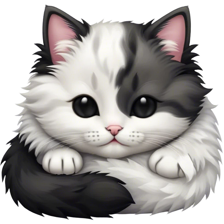 funny kitten sleeping emoji