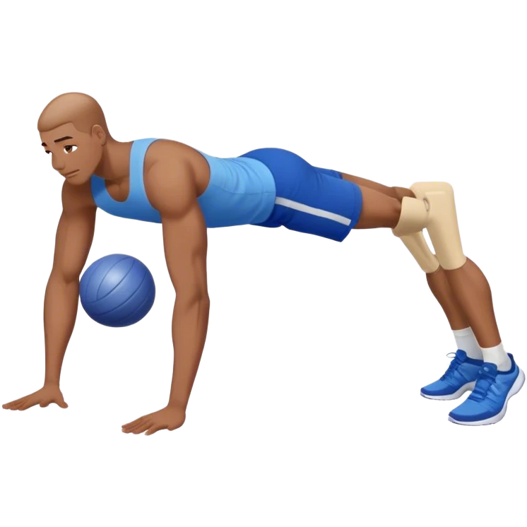 glute-bridges-exercise guy with blue shorts  emoji