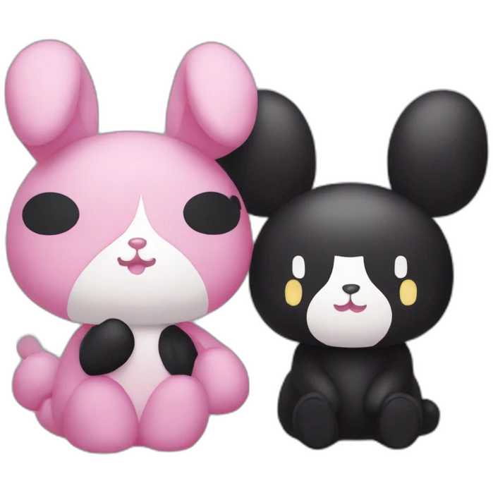 My melody and kuromi emoji