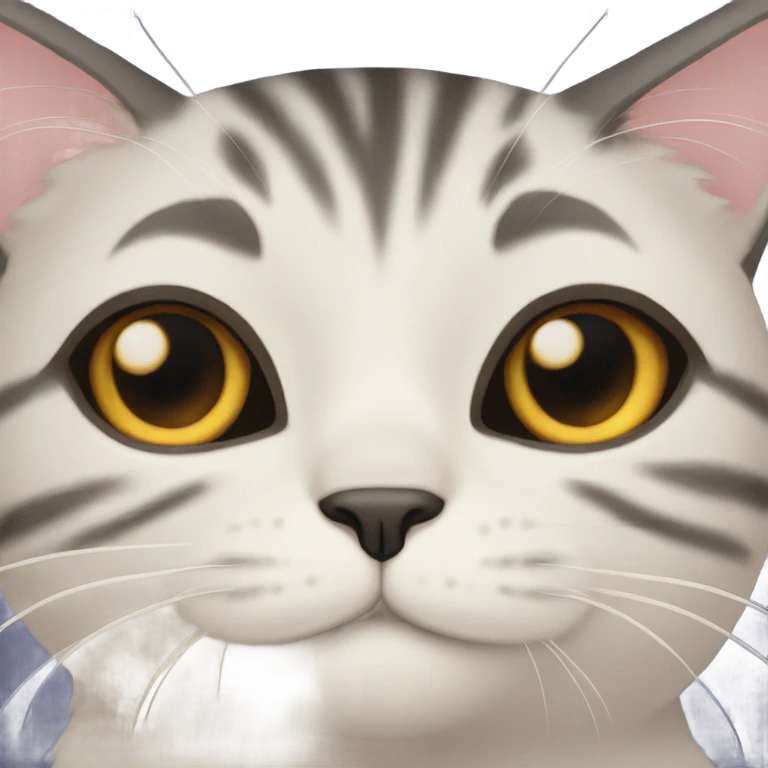 Cat with eye lashes  emoji