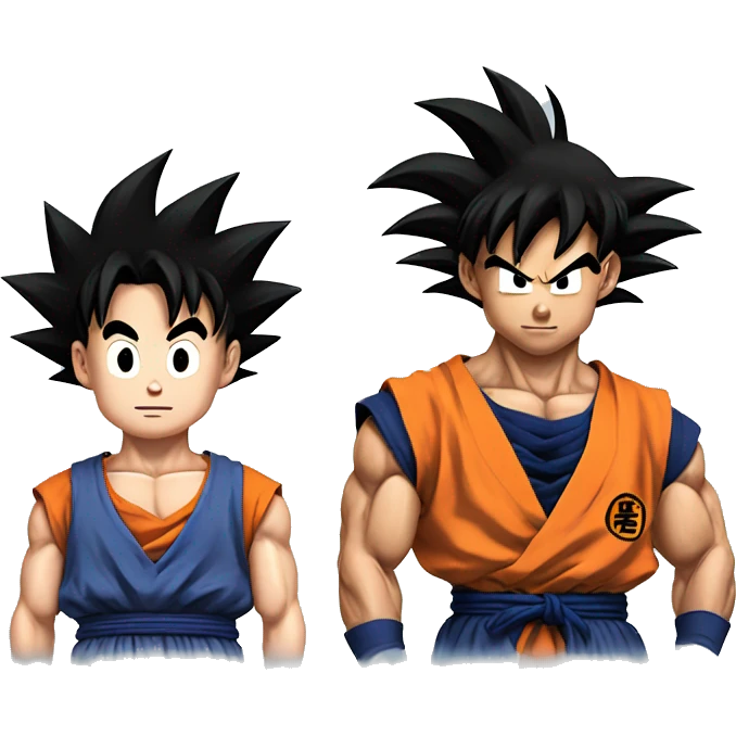 Goku and gohan  emoji