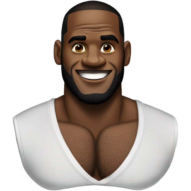 lebron james wearing a bra emoji
