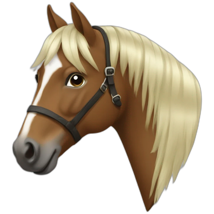 Cheval aubère emoji