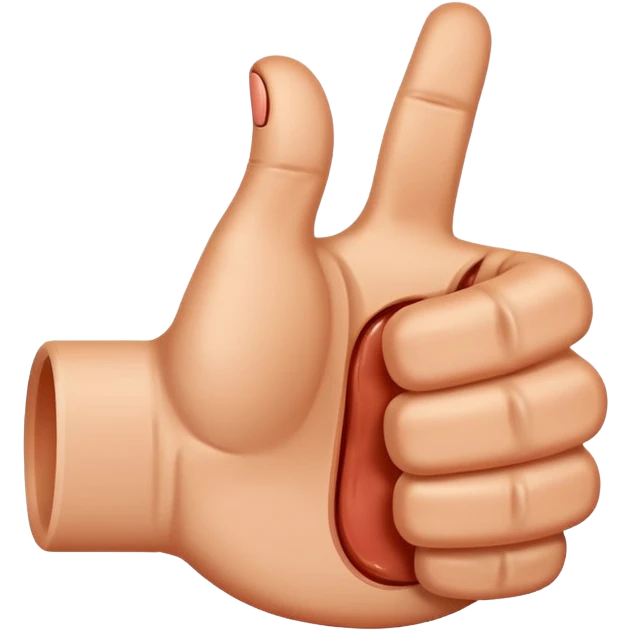A piece sign with the thumbs up emoji