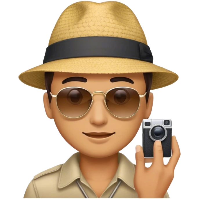 man taking photo emoji