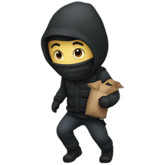 A thief who is carrying people’s emotions  emoji