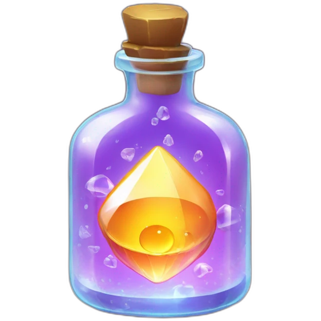 magic potion in a crystal bottle emoji