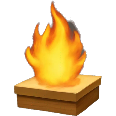 picture frame on fire  emoji