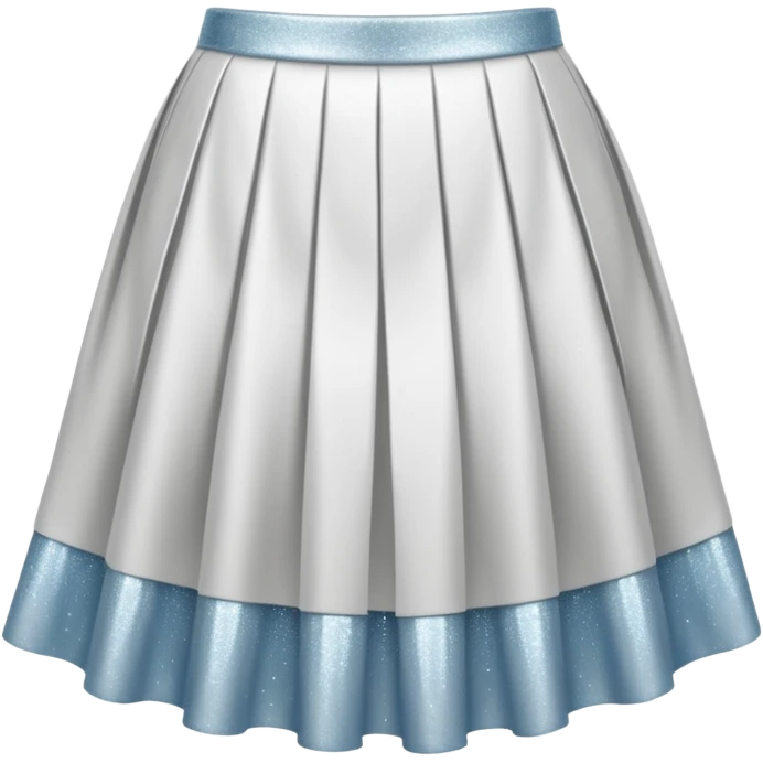 white sparkly skirt emoji