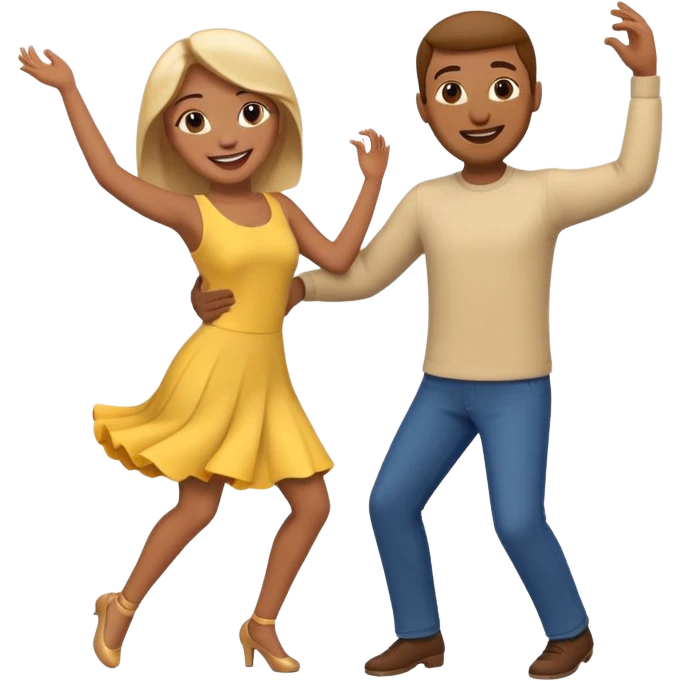 couple dancing, emoji emoji