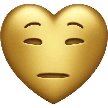 gold heart emoji