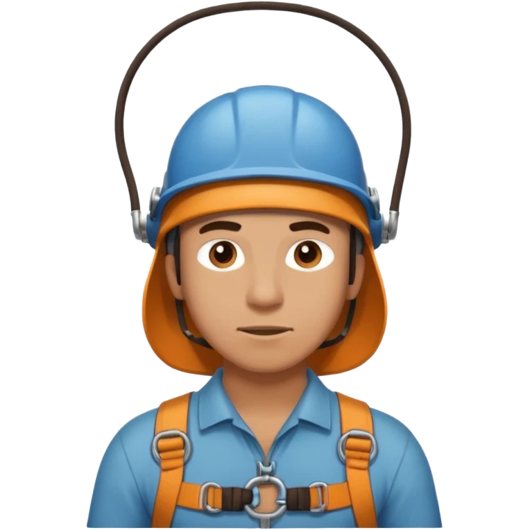 belayer with harness emoji