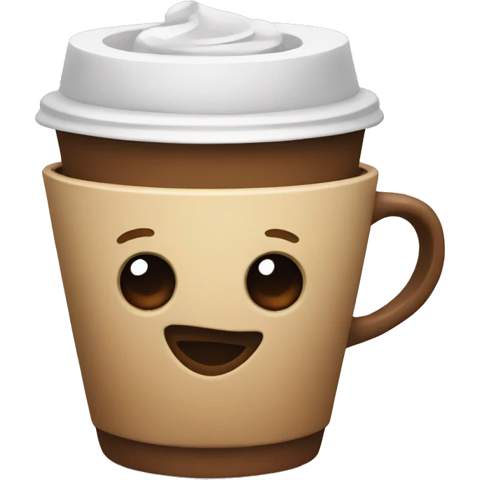 Coffee with a heart emoji