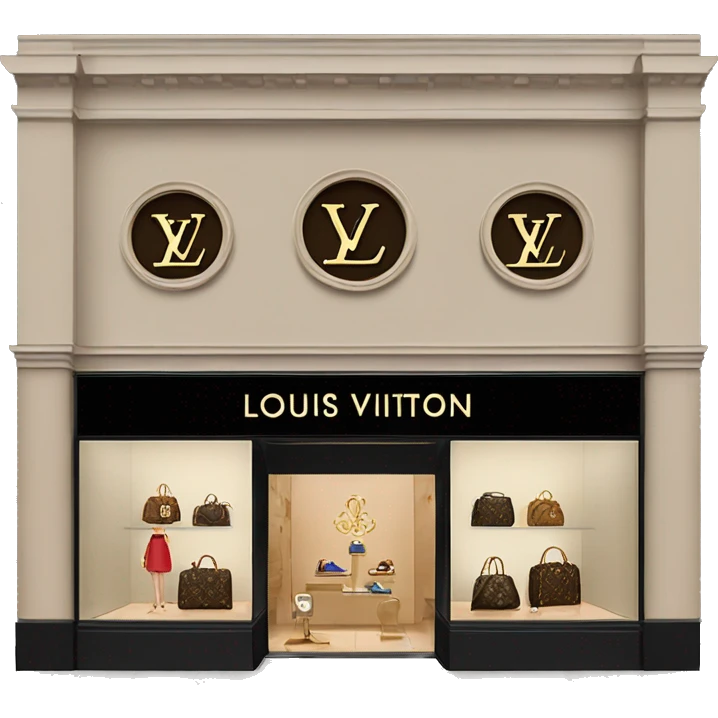 Louis Vuitton boutique emoji