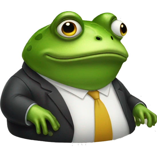fat frog lawyer  emoji
