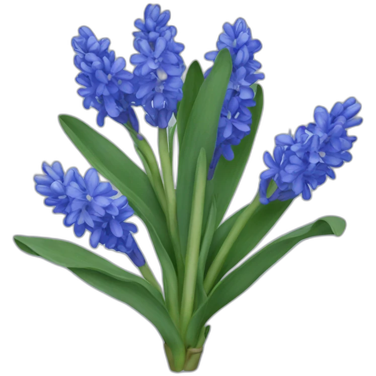 blue hyacinth emoji
