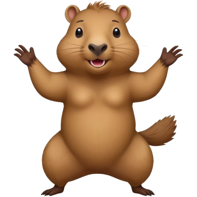 Dancing capybara emoji