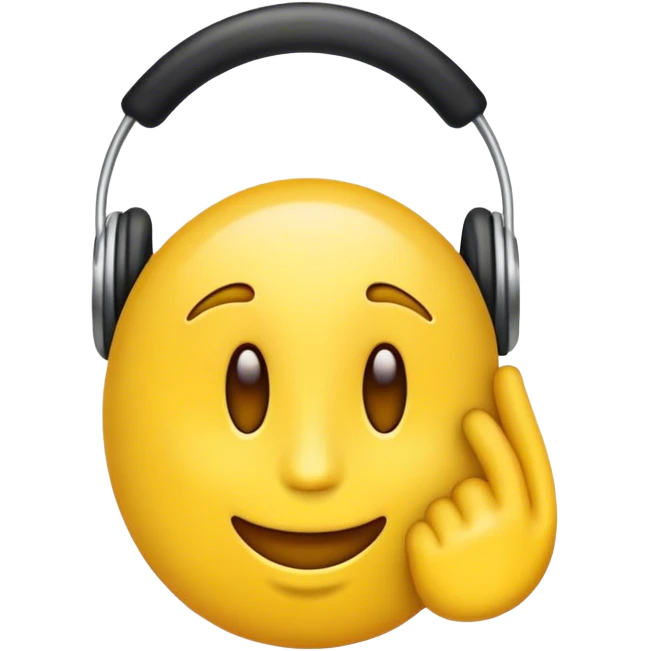 Un emoji écoutant de la musique  emoji