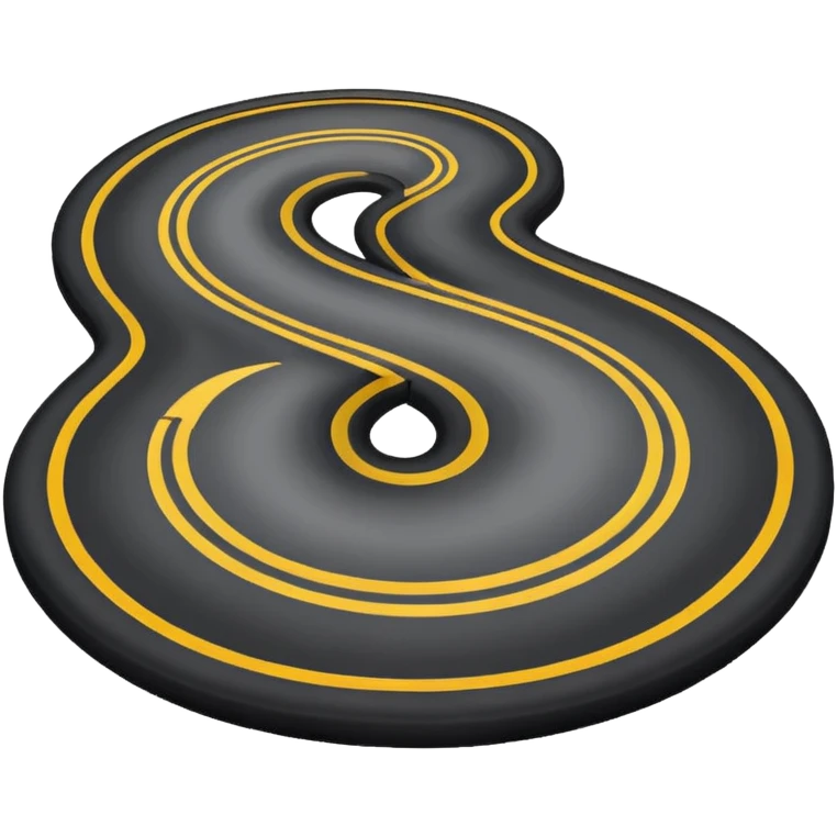 simple road, winding or straight emoji