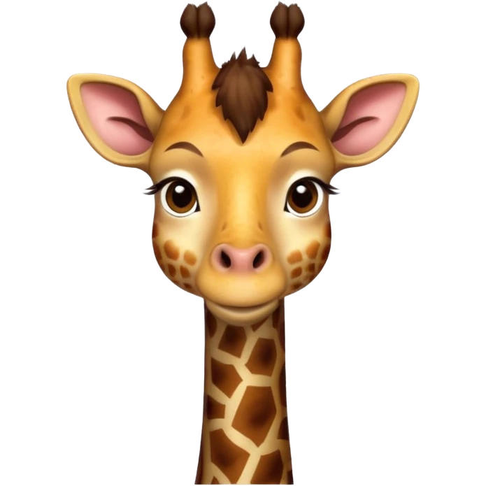 portrait of giraffe, front view emoji