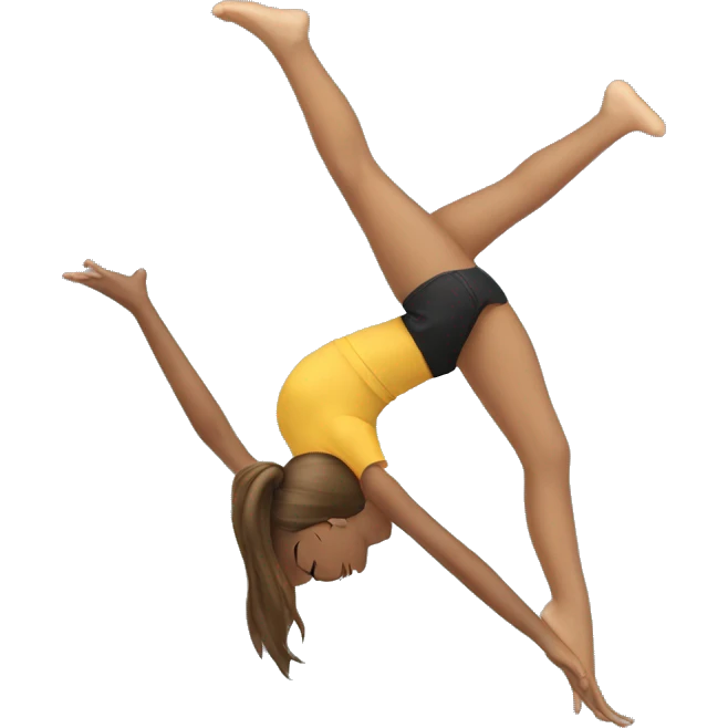 A teen doing a split  emoji