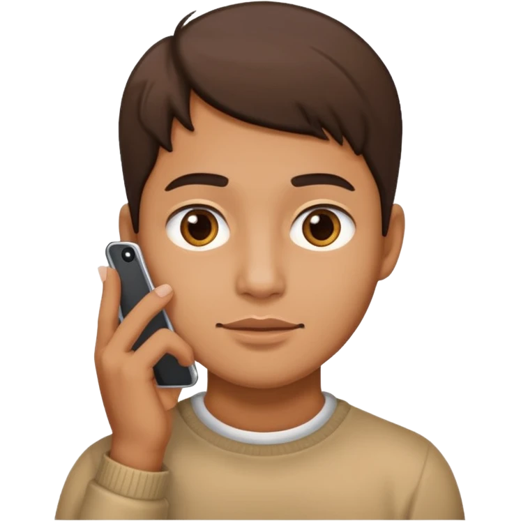 iphone under the chin emoji
