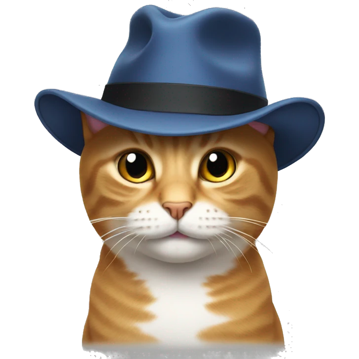 Cat with a hat emoji