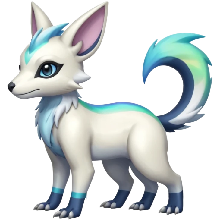 Shiny Iridescent Linoone-Absol-Trico-Hybrid (Full body) emoji