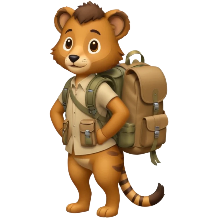  Safari Animal with Backpack  emoji